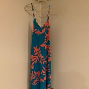 Old Navy L Crossback Maxi Dress Coastal Vacation Scandi Cottagecore Coquette